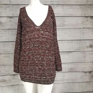 Susina Nordstrom LP V-neck Knit Sweater Open cut out back